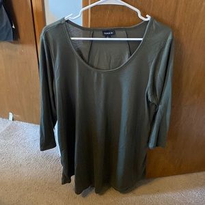 Torrid size 2 army green tee